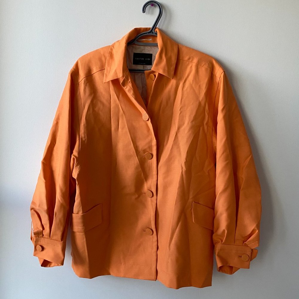 Babaton Orange Wool Jacket
